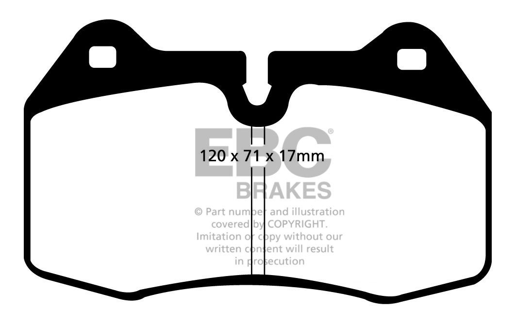 EBC Brakes MASERATI Gran Turismo 4.7 2008-.. Remblokken voorzijd