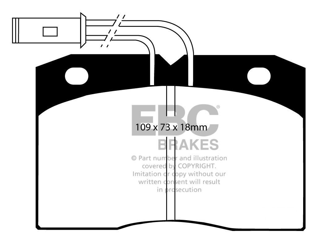 EBC Brakes IVECO BEDRIJFSWAGEN Daily (90-96) 40.8 90-96 Remblokk
