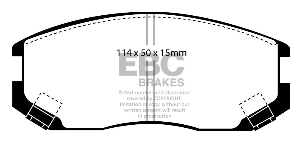EBC Brakes PROTON Compact 1.5 (C97A) 95-2001 Remblokken voorzijd