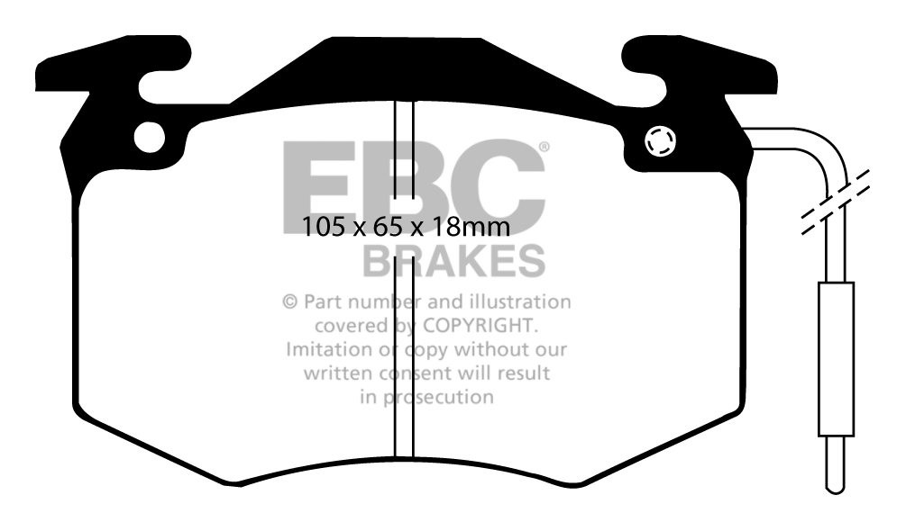 EBC Brakes PEUGEOT 505 2.2 80-92 Remblokken voorzijde