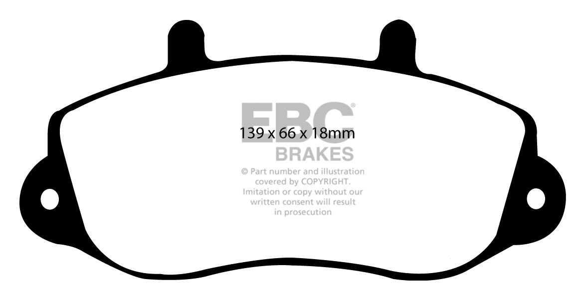 EBC Brakes RENAULT BEDRIJFSWAGEN Master 2.5 D 97-2000 Remblokken