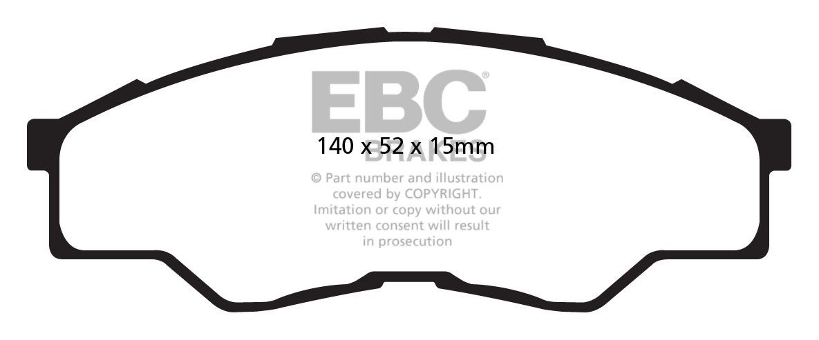 EBC Brakes TOYOTA BEDRIJFSWAGEN Hi-Lux 2.5 TD (120) 2WD LWB 2007
