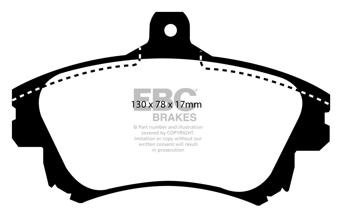 EBC Brakes MITSUBISHI Colt 1.5 Turbo 2004-.. Remblokken voorzijd