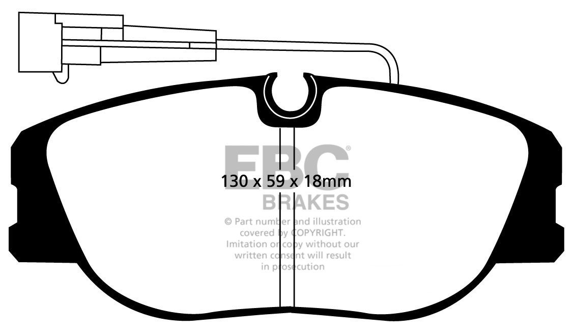 EBC Brakes FIAT Tipo 2.0 16v 92-95 Remblokken voorzijde