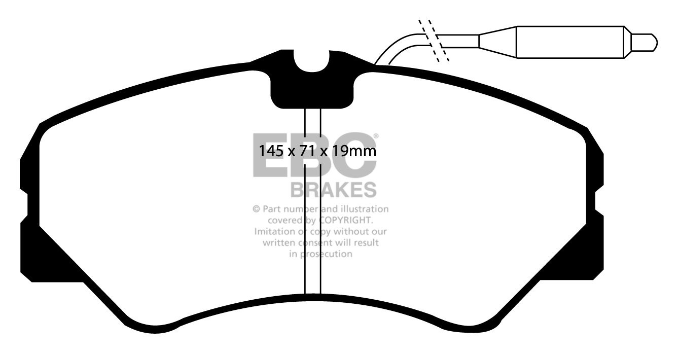 EBC Brakes FIAT BEDRIJFSWAGEN Ducato 1.8 87-94 Remblokken voorzi