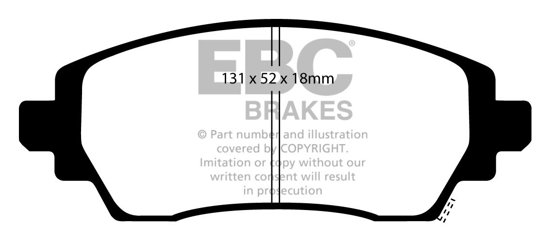EBC Brakes VOLVO 240 1.8 76-84 Remblokken voorzijde greenstuff