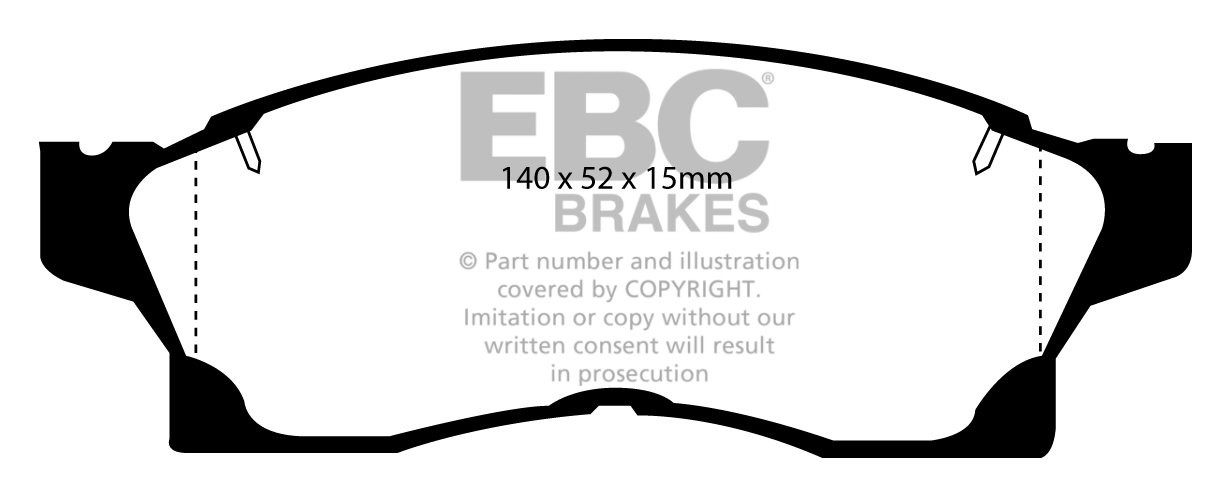 EBC Brakes TOYOTA MR2 2.0 Turbo (Import) 90-92 Remblokken voorzi
