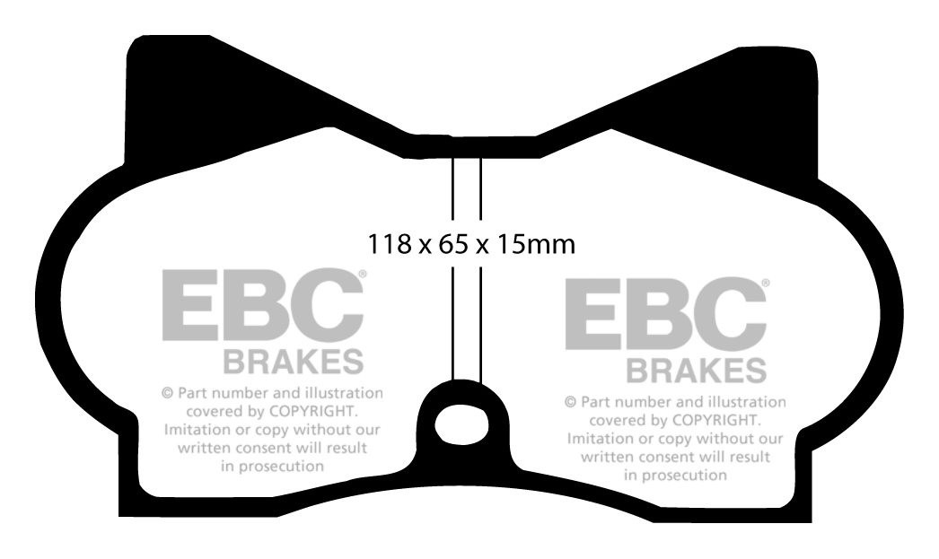 EBC Brakes DE TOMASO Pantera 5.7 GTS 72-84 Remblokken voorzijde