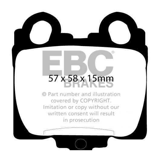 EBC Brakes LEXUS GS430 4.3 2000-2005 Remblokken achterzijde reds