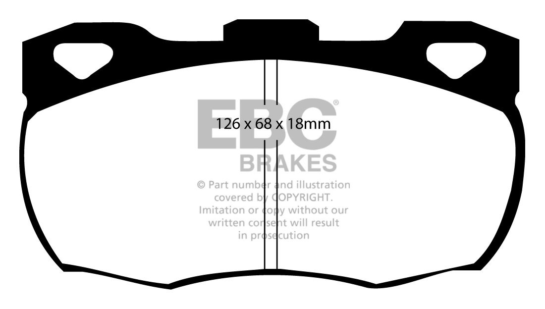 EBC Brakes LAND ROVER Defender 90 3.9 1998 Remblokken voorzijde
