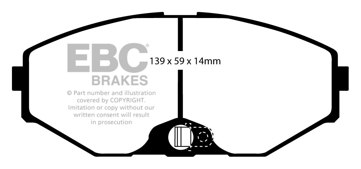 EBC Brakes NISSAN QX 2.0 2000-2004 Remblokken voorzijde