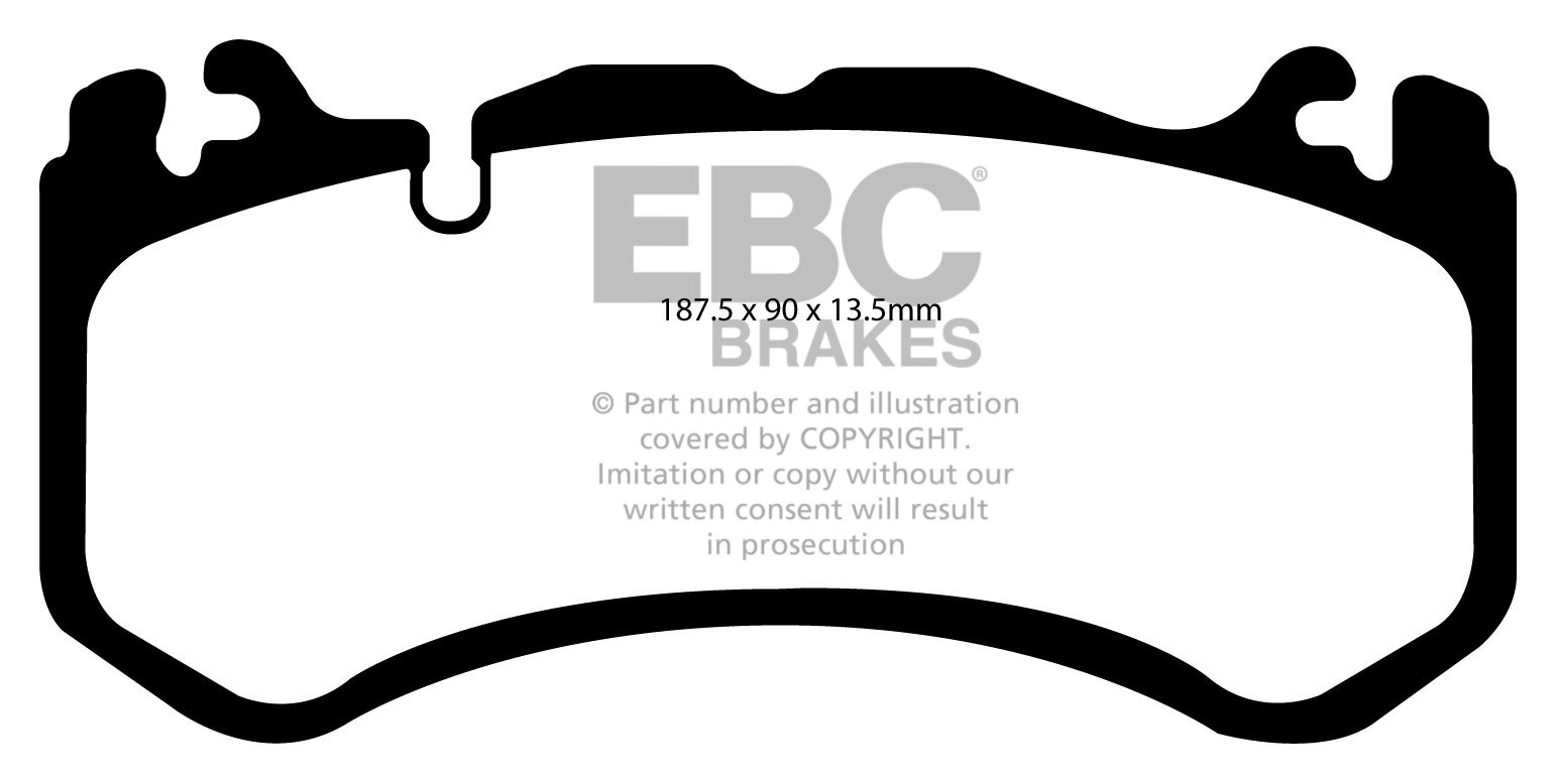 EBC Brakes MERCEDES C-Class (W204) C63 AMG 2007-.. Remblokken vo