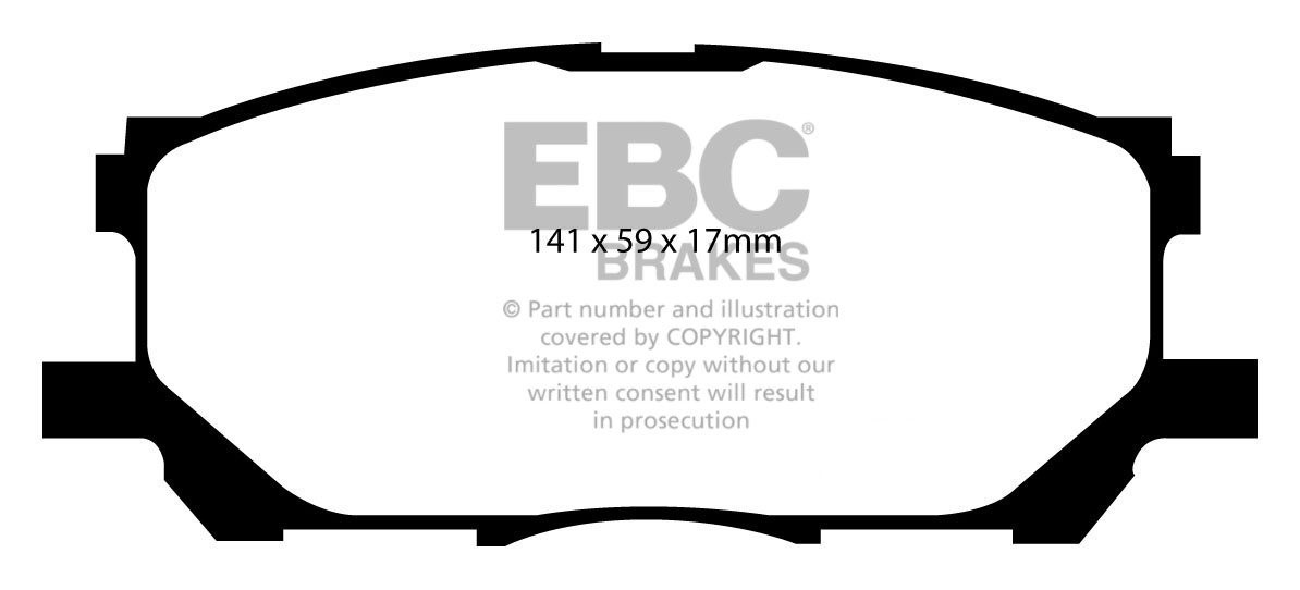 EBC Brakes LEXUS RX400h 3.3 hybrid 2005-2009 Remblokken voorzijd