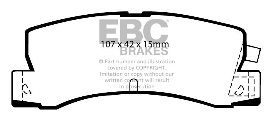 EBC Brakes TOYOTA Corolla 1.6 GTi (RWD) (AE92) 87-92 Remblokken