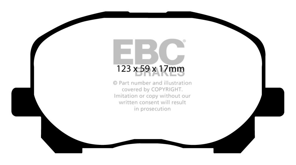 EBC Brakes TOYOTA Avensis Verso 2.0 TD 2001-2006 Remblokken voor