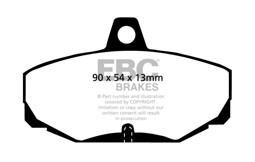 EBC Brakes GINETTA G32 1.6 89-92 Remblokken achterzijde