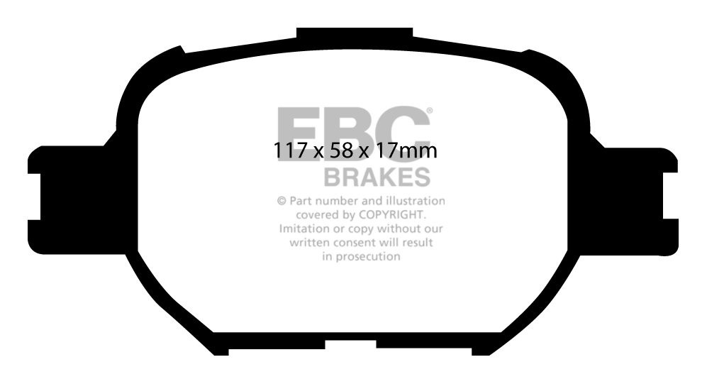 EBC Brakes TOYOTA Corolla 2.0 TD (CDE120) 2002-2007 Remblokken v