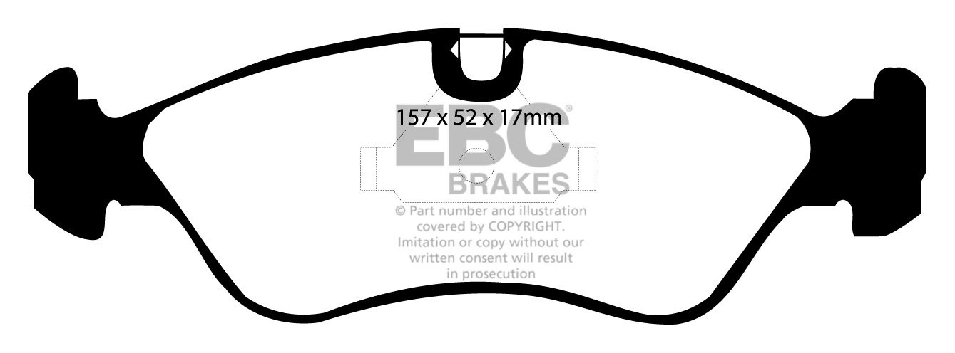EBC Brakes VAUXHALL (OPEL) Astra Cabriolet 1.8 94-95 Remblokken