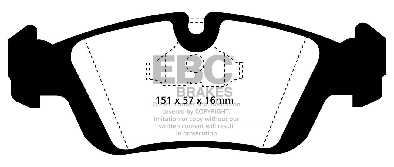 EBC Brakes BMW 318 1.7 TD (E36) 95-98 Remblokken voorzijde