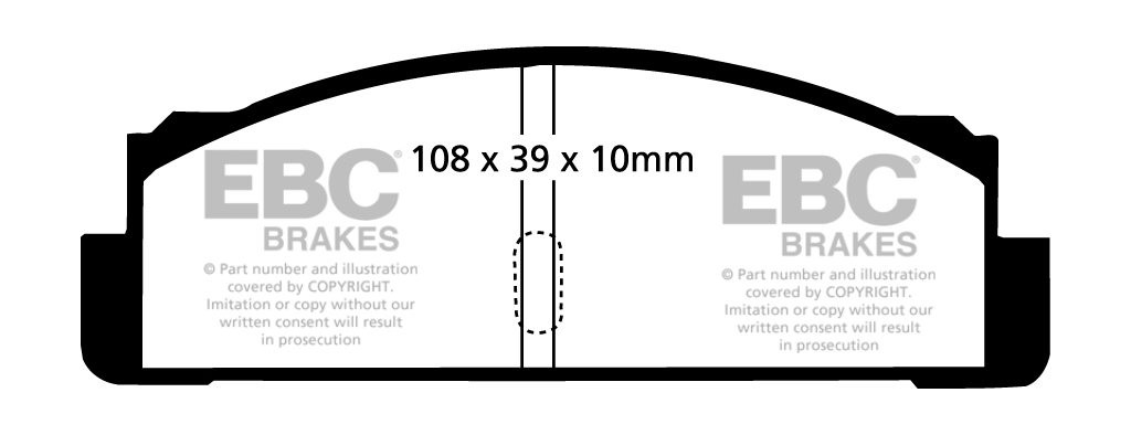 EBC Brakes HUMMER H2 6.0 2003-2007 Remblokken voorzijde yellowst
