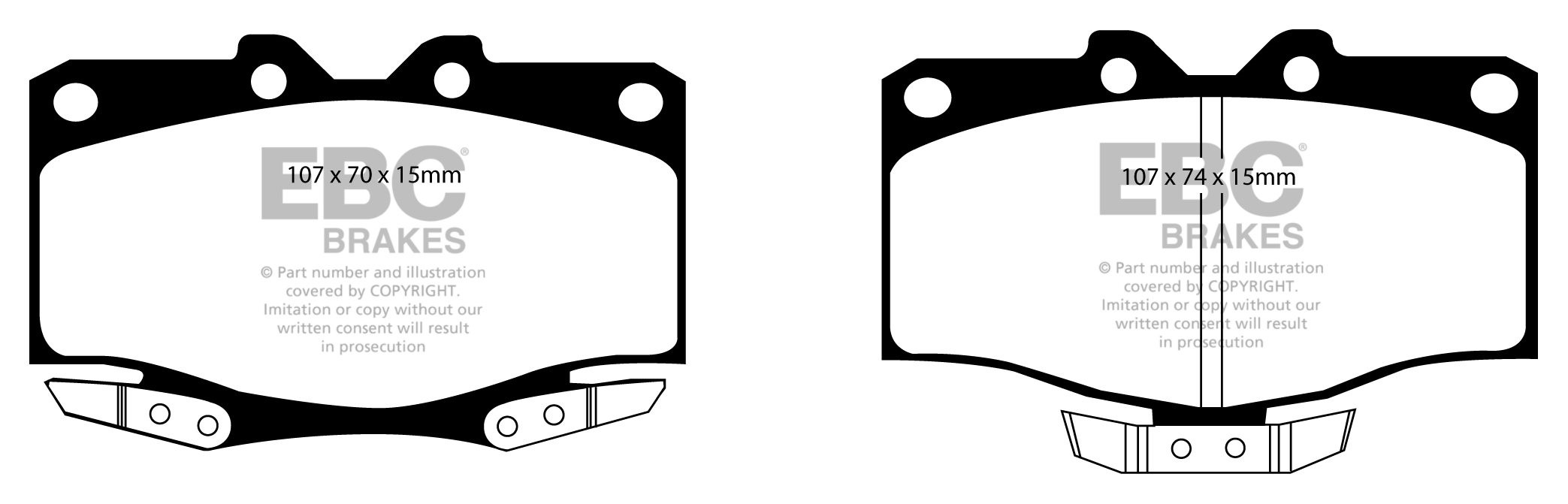 EBC Brakes TOYOTA Landcruiser 3.0 TD (KZJ70) 93-96 Remblokken vo