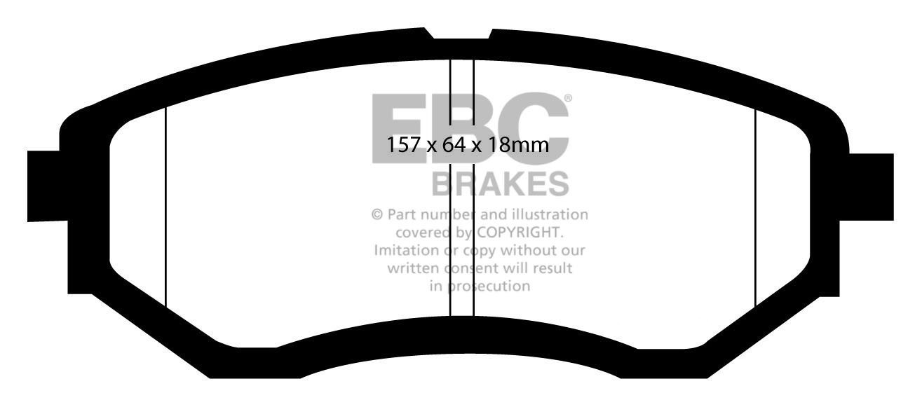 EBC Brakes SUBARU Legacy 3.0 2003-2010 Remblokken voorzijde