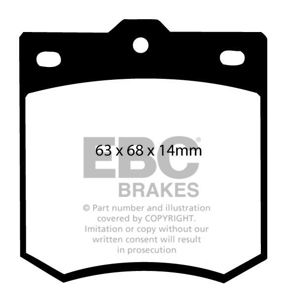 EBC Brakes ALFA ROMEO Mi.To 1.4 Turbo (120) 2010-.. Remblokken v