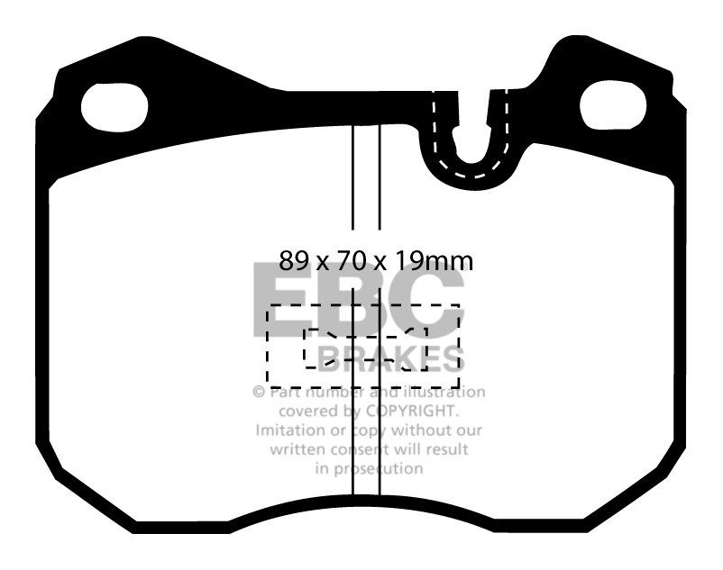 EBC Brakes PORSCHE 924 2.5 S 79-88 Remblokken voorzijde redstuff