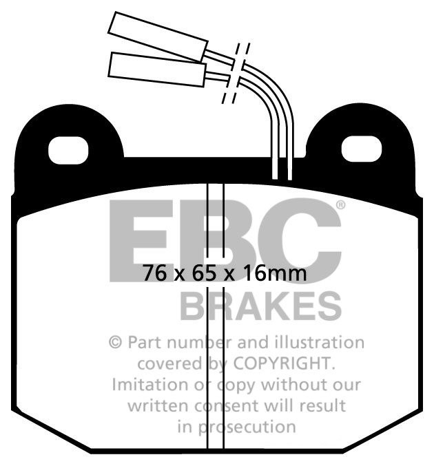 EBC Brakes ALFA ROMEO Alfa 75 1.8 Turbo 89-92 Remblokken voorzij