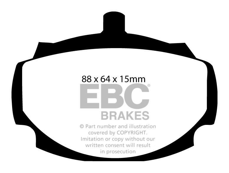EBC Brakes TRIUMPH 2000 2.0 63-64 Remblokken voorzijde greenstuf