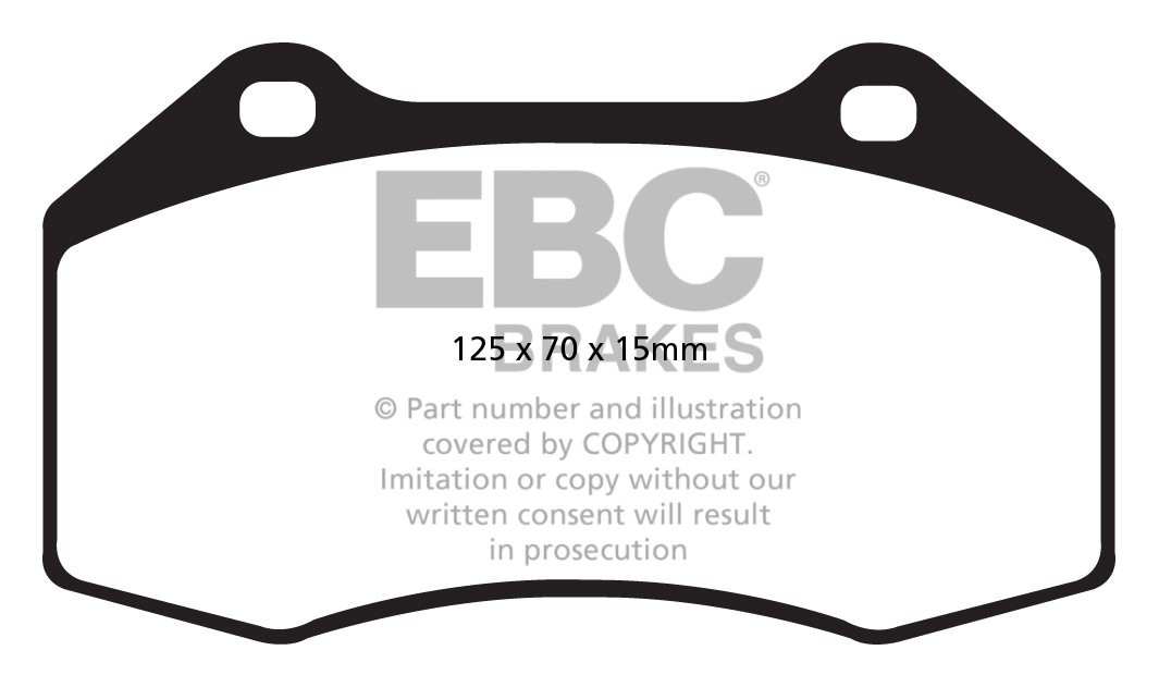 EBC Brakes ALFA ROMEO Mi.To 1.4 Turbo (170) 2010-.. Remblokken v