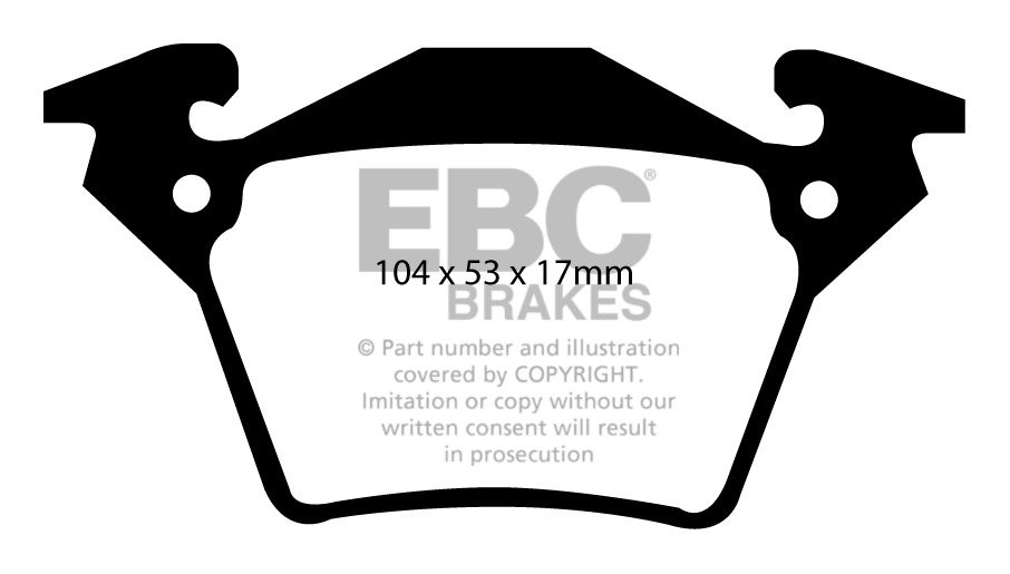 EBC Brakes MERCEDES BEDRIJFSWAGEN Vito 2.3 98-2003 Remblokken ac