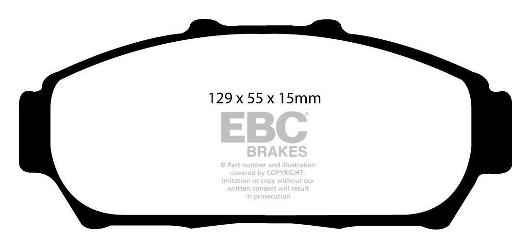 EBC Brakes HONDA Integra (Not UK) 1.8 R (DC2) 95-98 Remblokken v