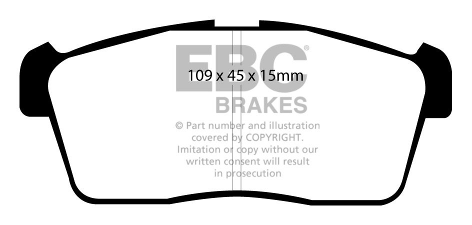 EBC Brakes DAIHATSU YRV 1.3 Turbo 2003-2006 Remblokken voorzijde
