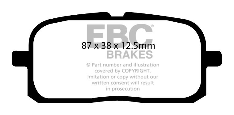EBC Brakes TOYOTA Starlet 1.3 Turbo (EP82) 89-96 Remblokken acht