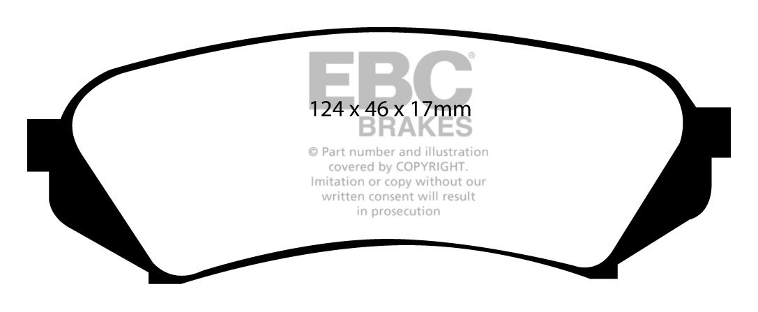EBC Brakes TOYOTA Landcruiser 4.2 TD (HDJ100) 2003-2008 Remblokk