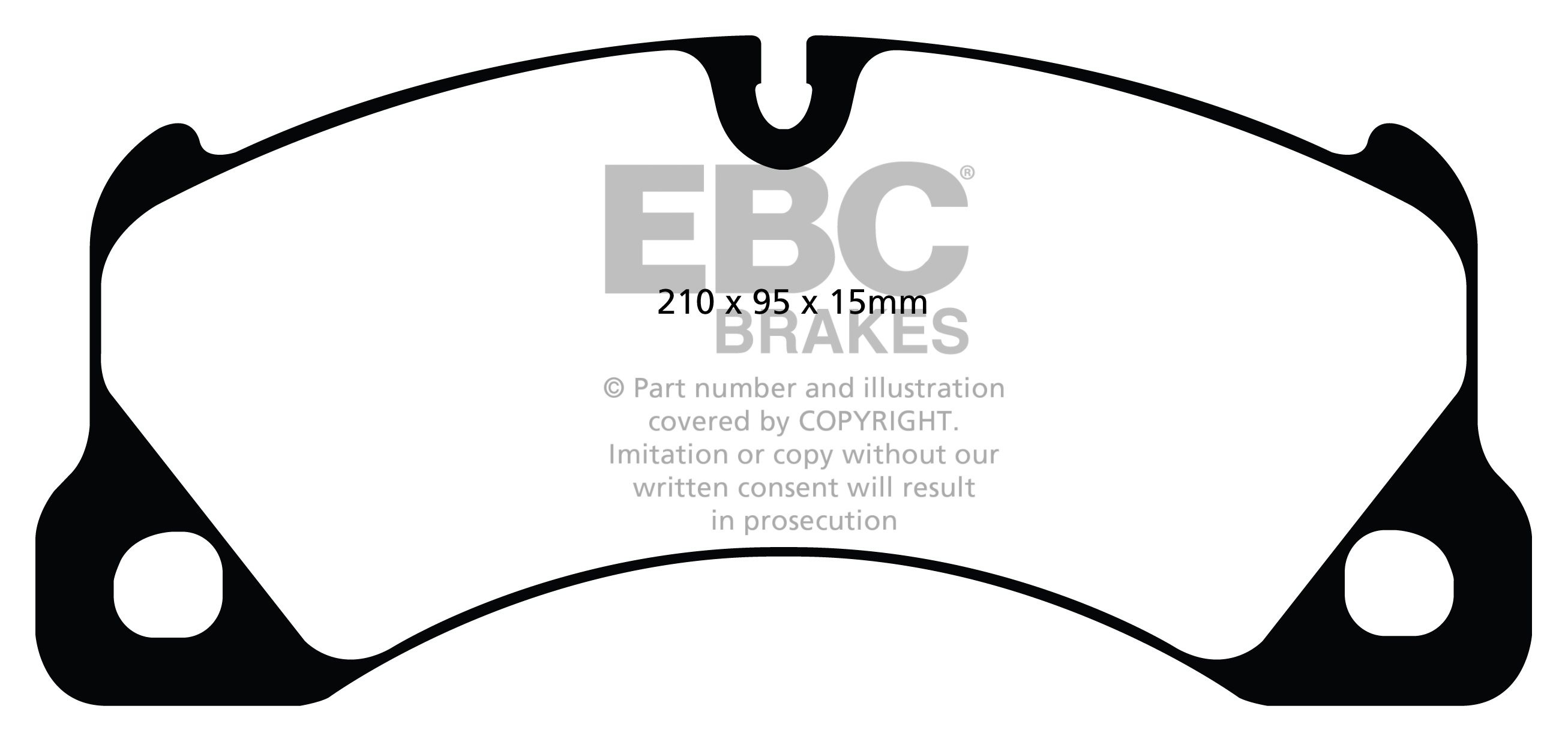 EBC Brakes PORSCHE Panamera (Cast Iron Discs only) 4.8 2009-.. R
