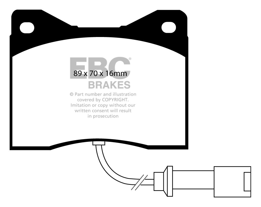 EBC Brakes AC Cobra 4.9 90-97 Remblokken voorzijde