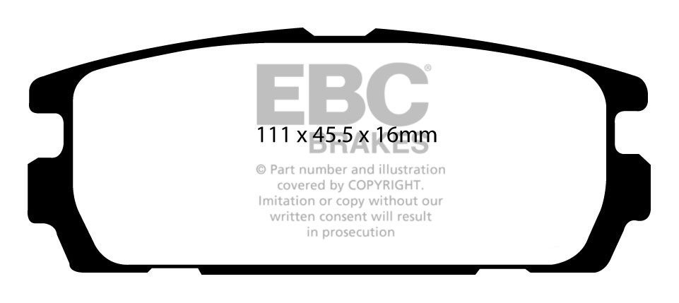 EBC Brakes HYUNDAI Terracan 2.9 TD 2004-2007 Remblokken achterzi
