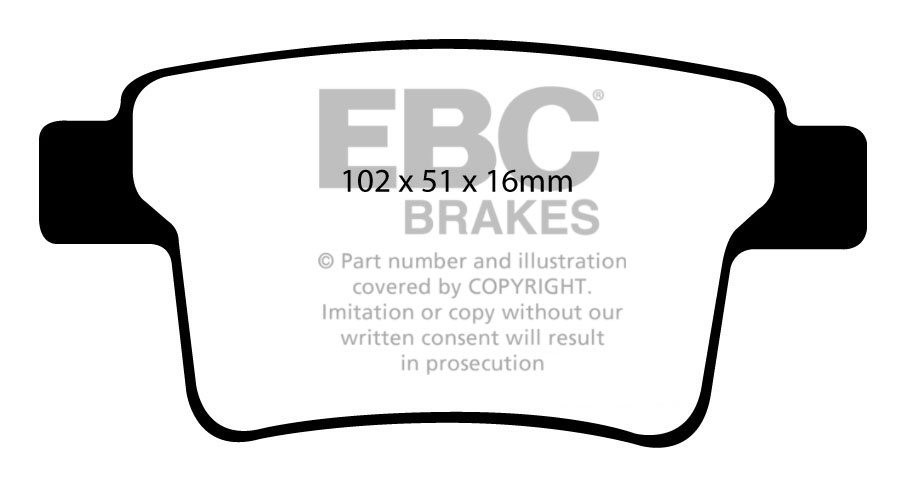 EBC Brakes FORD Mondeo (Station) 2.5 2004-2007 Remblokken achter