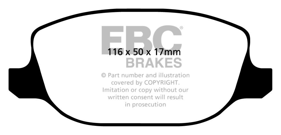 EBC Brakes ALFA ROMEO Spider 2.4 TD 2007-2010 Remblokken achterz