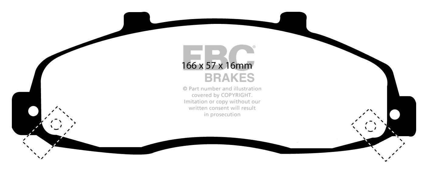 EBC Brakes FORD F-150 Remblokken voorzijde