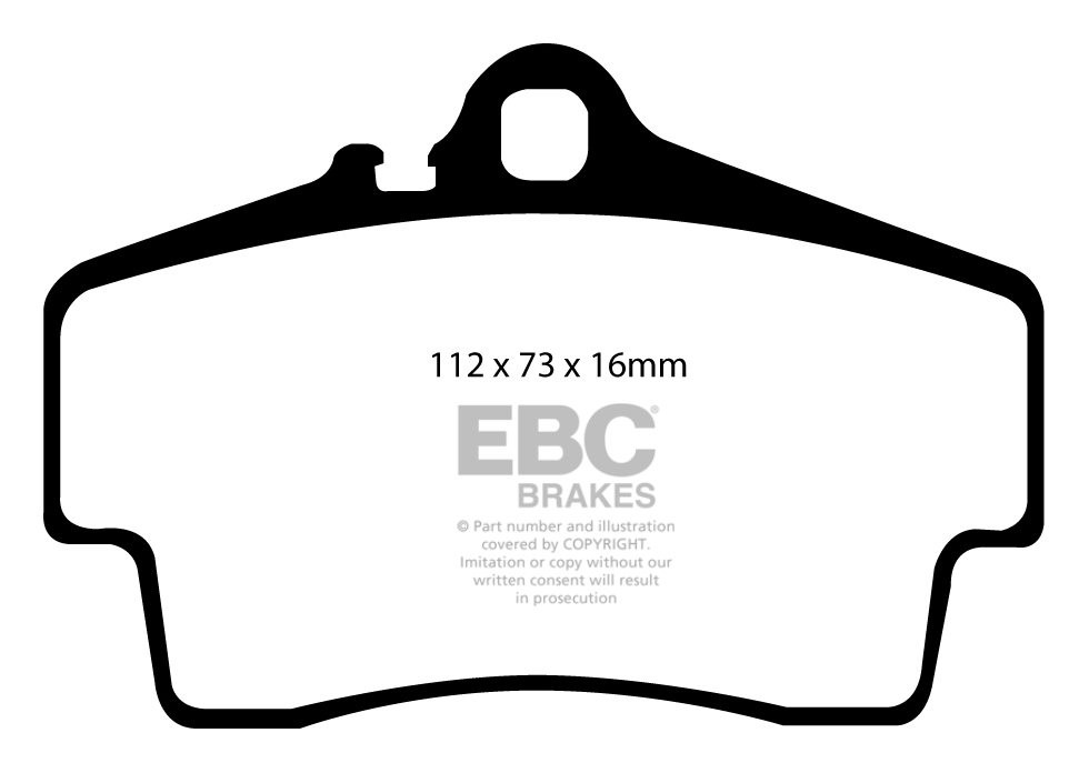 EBC Brakes PORSCHE Boxster S (Cast Iron Discs only) 3.2 2000-200
