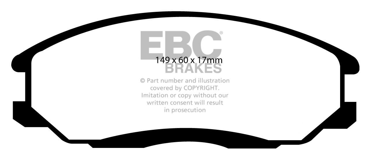 EBC Brakes HYUNDAI Trajet 2.0 2000-2008 Remblokken voorzijde