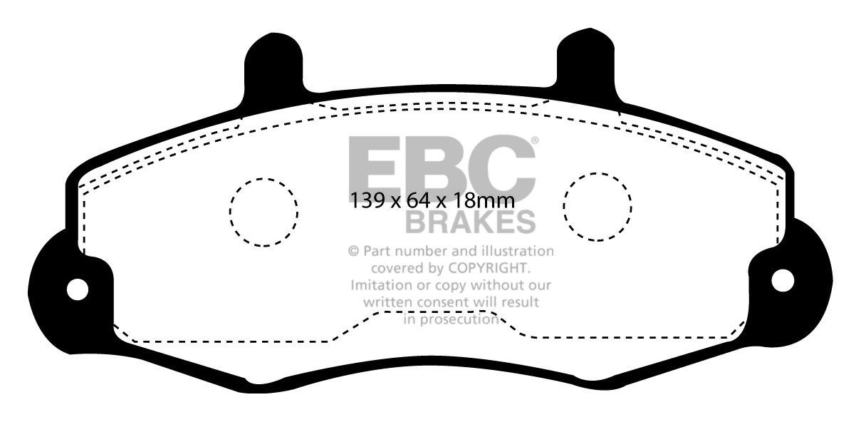 EBC Brakes FORD BEDRIJFSWAGEN Transit 120 98-2000 Remblokken voo