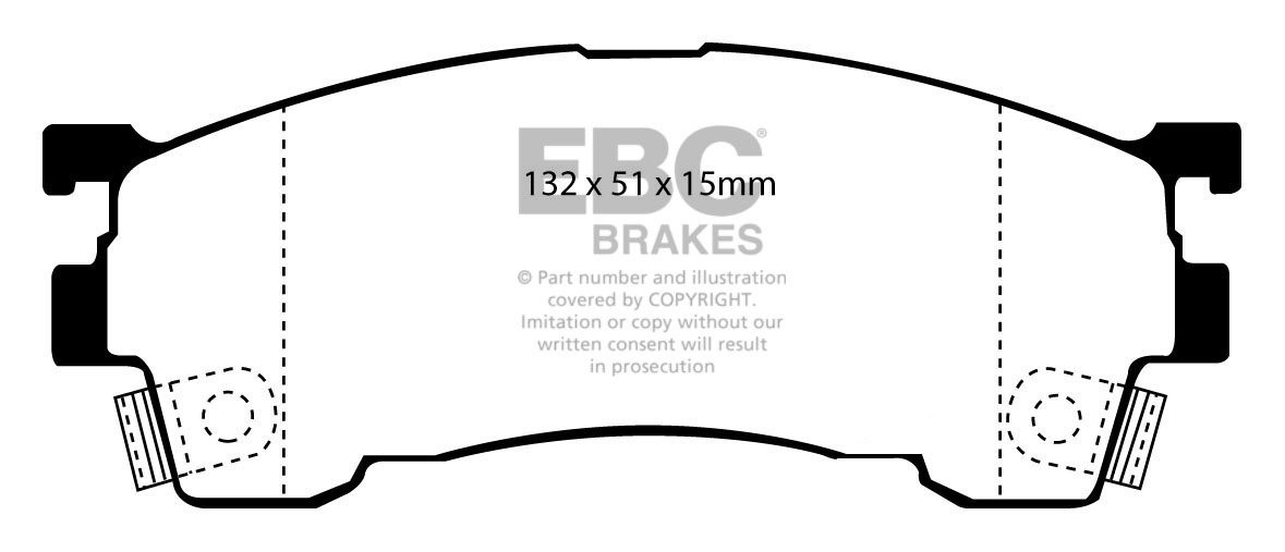 EBC Brakes Mazda MS8 2.0 92-97 Remblokken voorzijde
