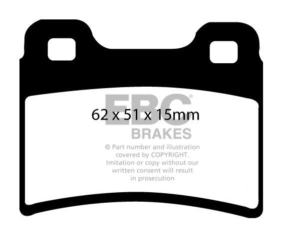EBC Brakes FORD Orion 1.8 (105) 92-94 Remblokken achterzijde gre