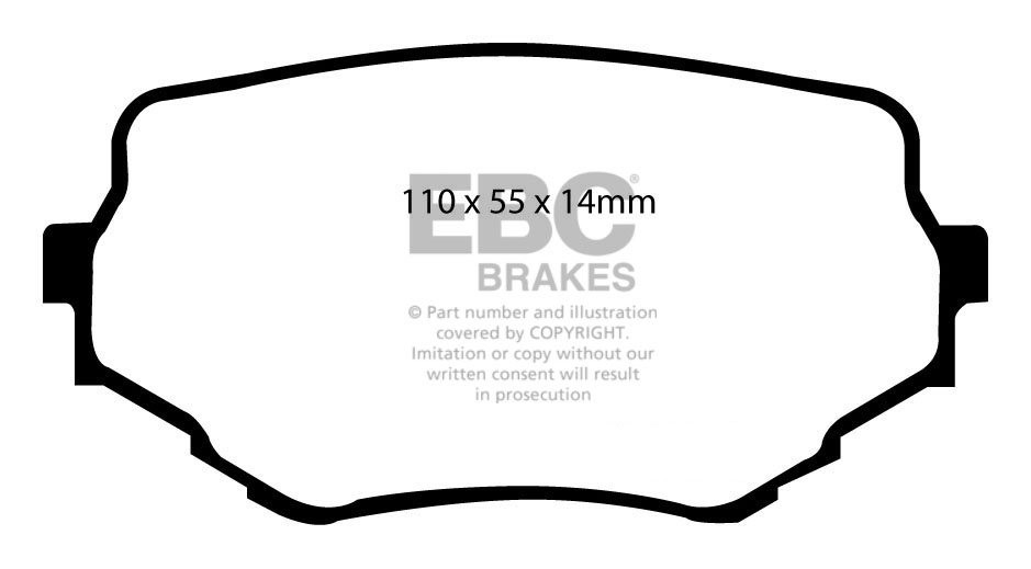 EBC Brakes SUZUKI Grand Vitara 2.0 (T52)(5 Door) 99-2006 Remblok