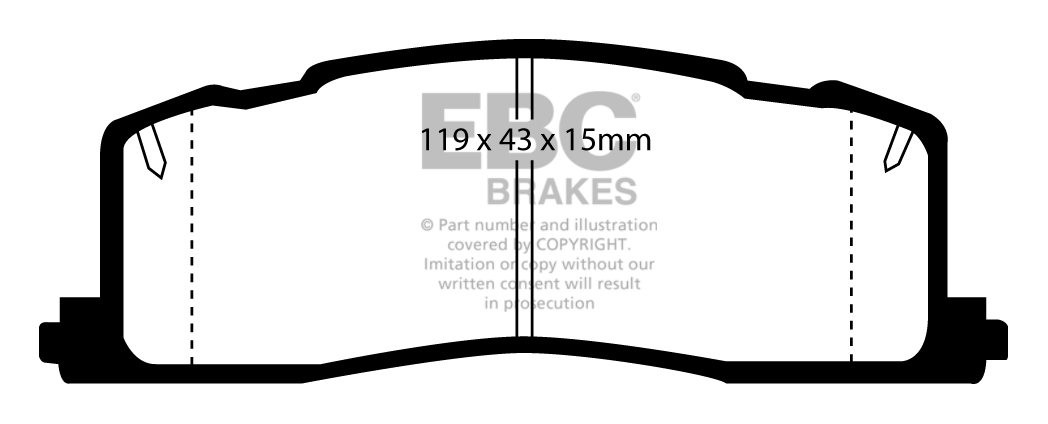 EBC Brakes TOYOTA Previa 2.4 93-97 Remblokken achterzijde