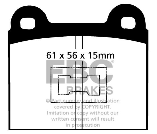 EBC Brakes VW Jetta I 1.5 D 78-80 Remblokken voorzijde